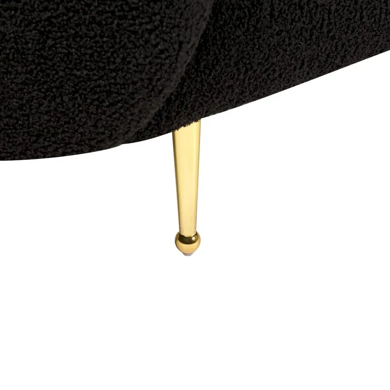 2-seters sofa Loen - Svart, Gull - Møbler - Sofaer - 2 seter sofa