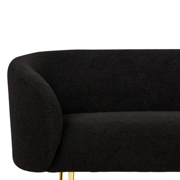 2-seters sofa Loen - Svart, Gull - Møbler - Sofaer - 2 seter sofa