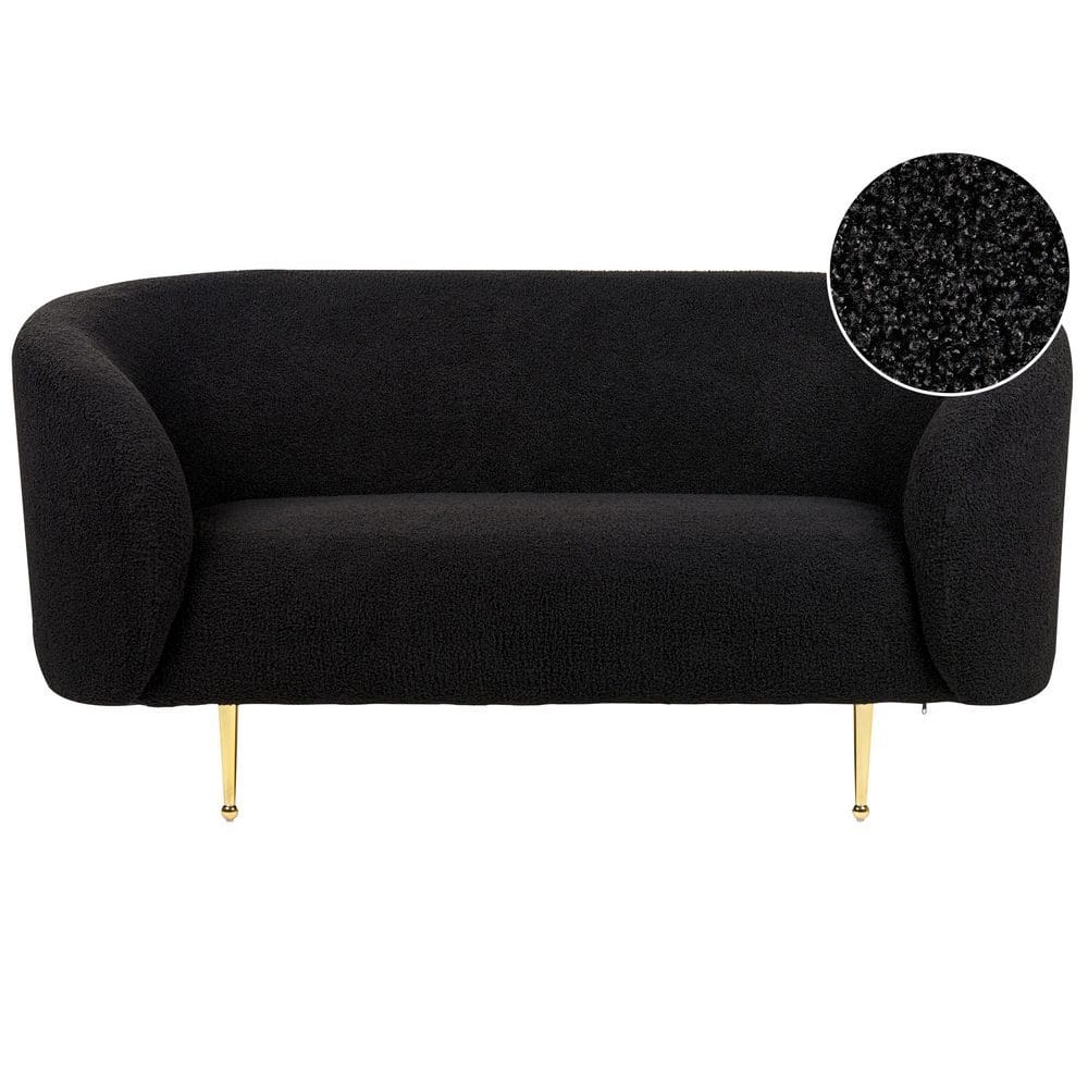 2-seters sofa Loen - Svart, Gull