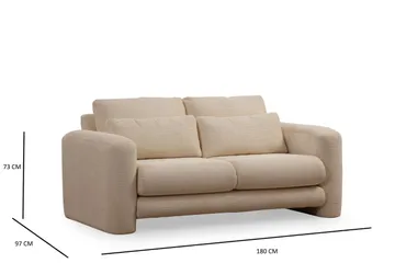 Makhan Sofa 2-seter - Beige - Møbler - Sofaer - 2 seter sofa