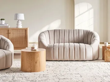 2-seters sofa Malung - Beige - Møbler - Sofaer - Fløyel sofaer