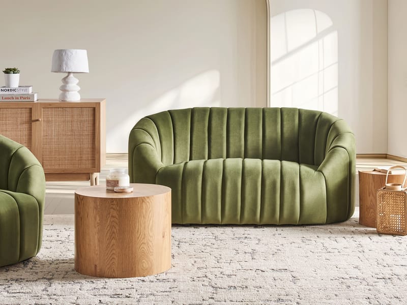2-seters sofa Malung - Mørkegrønn - Møbler - Sofaer - Fløyel sofaer