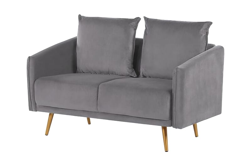 Maurana 2-seters Sofa - Fløyel/Grå - 2 seter sofa