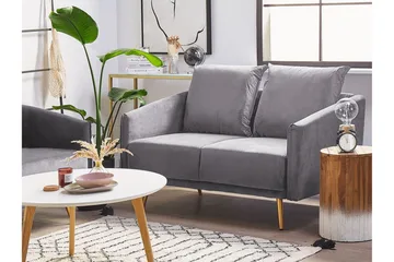 Maurana 2-seters Sofa - Fløyel/Grå - Møbler - Sofaer - 2 seter sofa