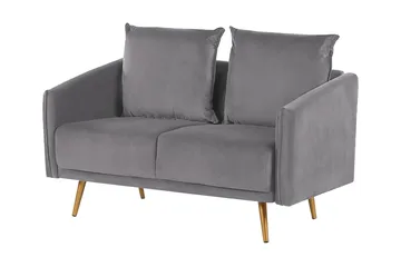 Maurana 2-seters Sofa - Fløyel/Grå - Møbler - Sofaer - 2 seter sofa