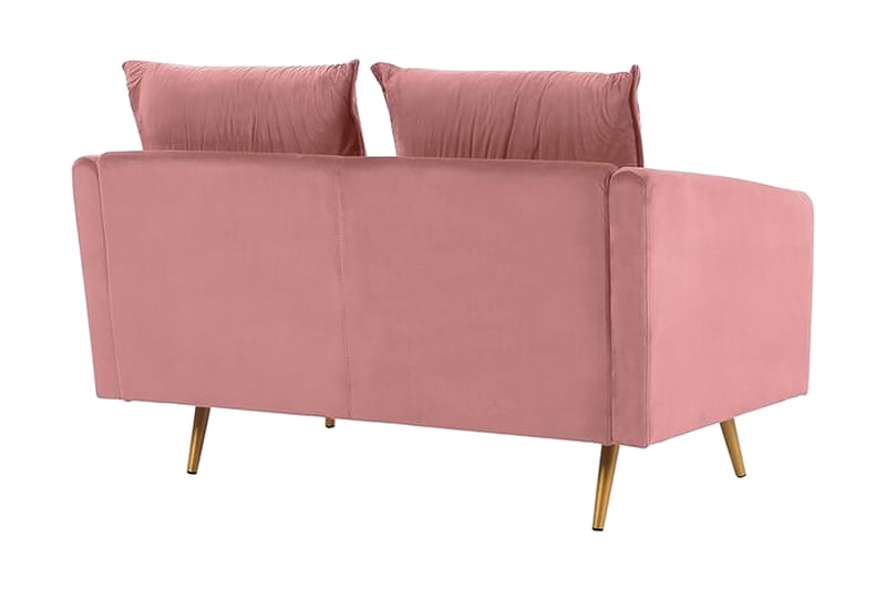 Maurana 2-seters Sofa - Fløyel/Rosa - 2 seter sofa