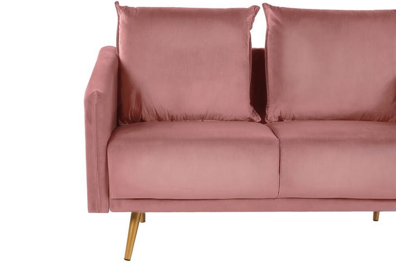 Maurana 2-seters Sofa - Fløyel/Rosa - 2 seter sofa