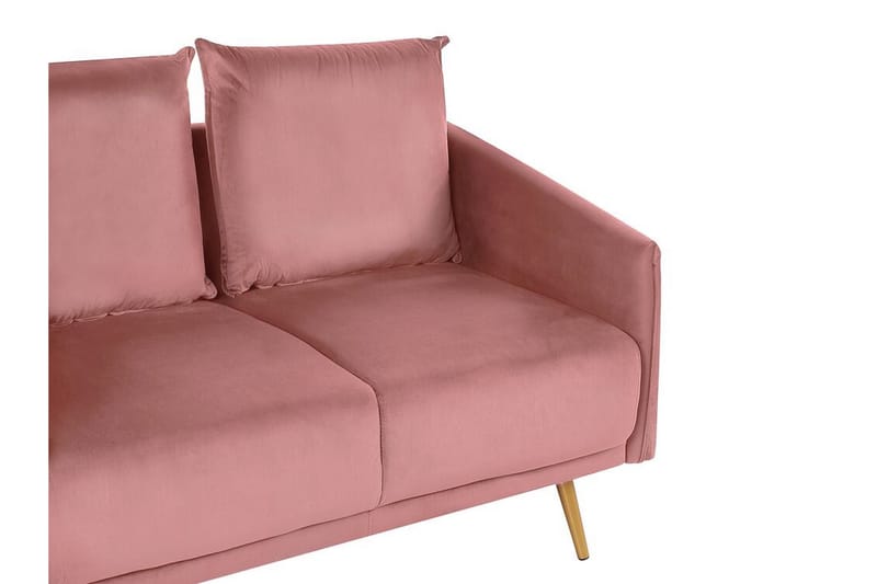 Maurana 2-seters Sofa - Fløyel/Rosa - 2 seter sofa