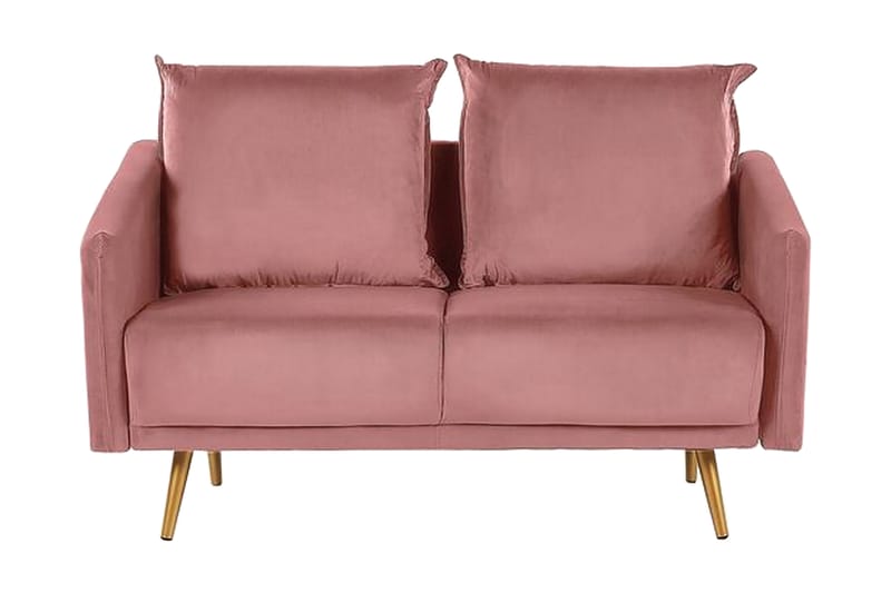 Maurana 2-seters Sofa - Fløyel/Rosa - Møbler - Sofaer - 2 seter sofa