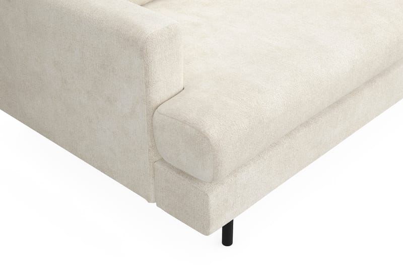 Menard Compact 3-seters Fløyelssofa - Kremhvit - Møbler - Sofaer - Sofa 3 seter