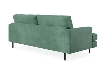 Menard Compact 3-seters Fløyelssofa - Mørk grønn - Møbler - Sofaer - Sofa 3 seter