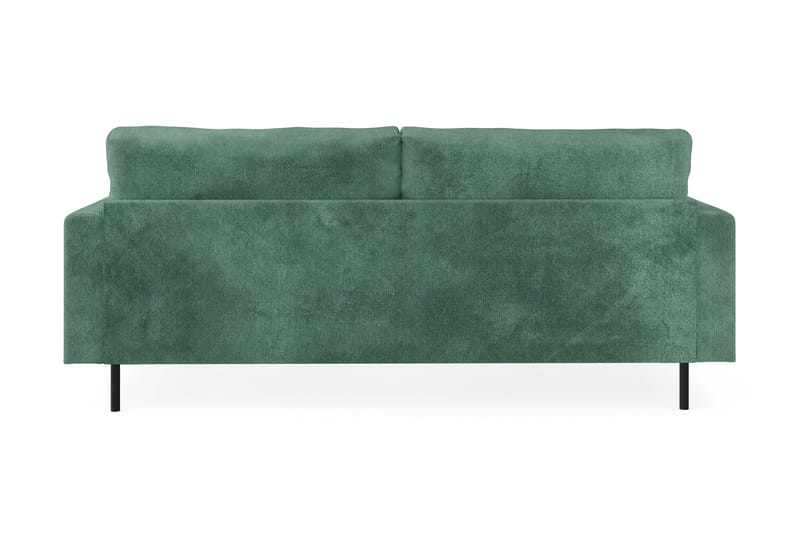 Menard Compact 3-seters Fløyelssofa - Mørk grønn - Møbler - Sofaer - Sofa 3 seter