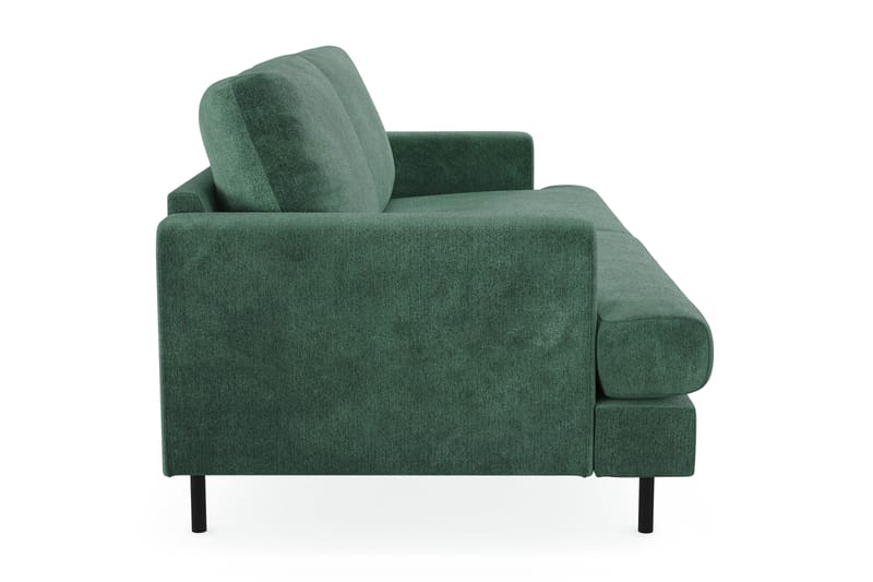 Menard Compact 3-seters Fløyelssofa - Mørk grønn - Møbler - Sofaer - Sofa 3 seter