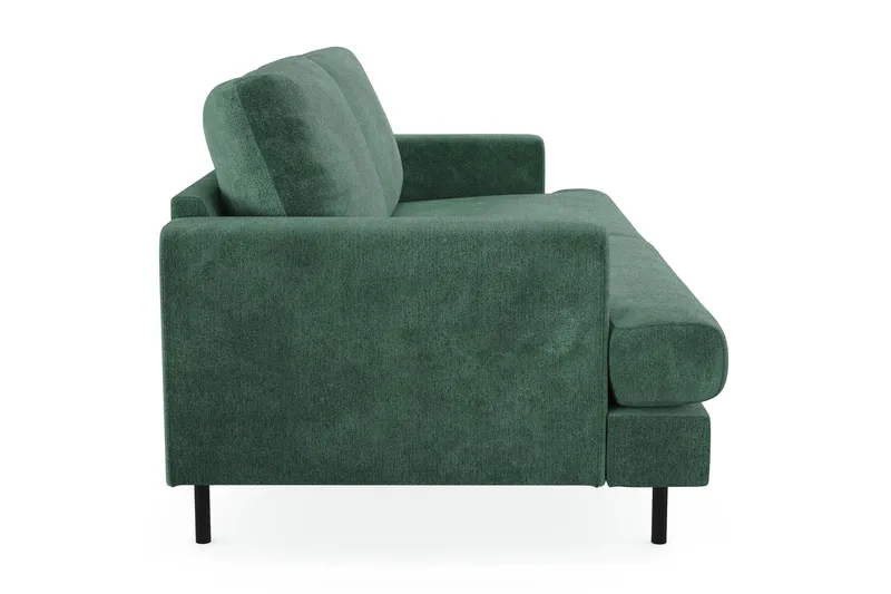 Menard Compact 3-seters Fløyelssofa - Mørk grønn - Møbler - Sofaer - Sofa 3 seter