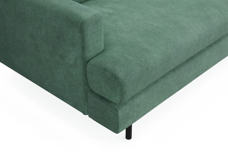 Menard Compact 3-seters Fløyelssofa - Mørk grønn - Møbler - Sofaer - Sofa 3 seter