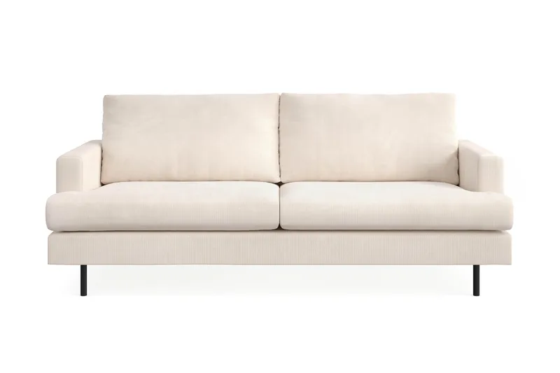 Menard Compact 3-seters Manchestersofa, Beige