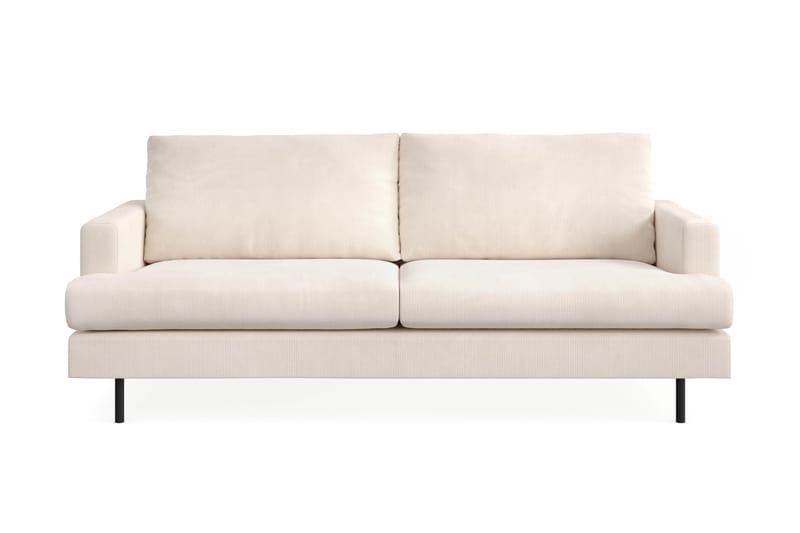 Menard Compact 3-seters Manchestersofa - Beige - Møbler - Sofaer - Sofa 3 seter