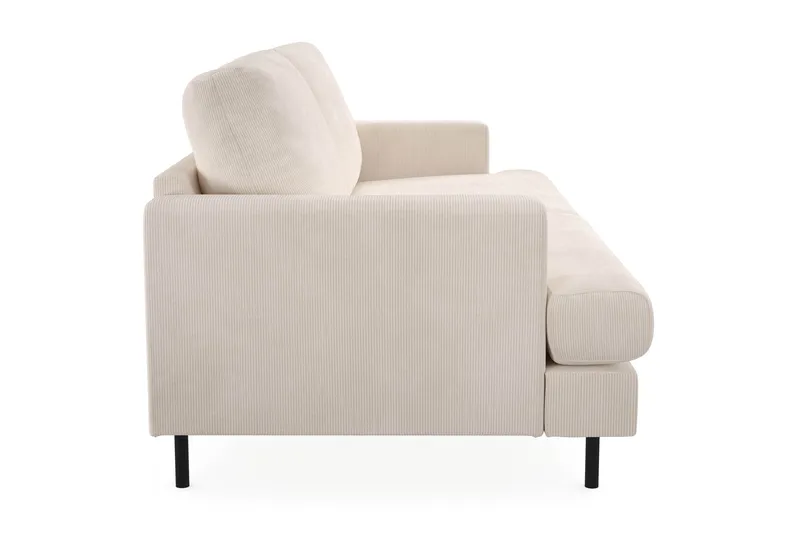 Menard Compact 3-seters Manchestersofa - Beige - Møbler - Sofaer - Sofa 3 seter