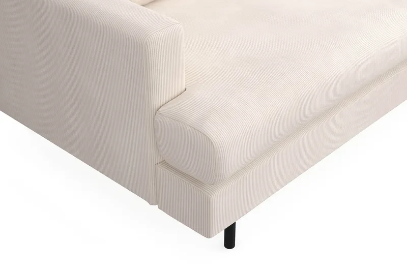 Menard Compact 3-seters Manchestersofa - Beige - Møbler - Sofaer - Sofa 3 seter