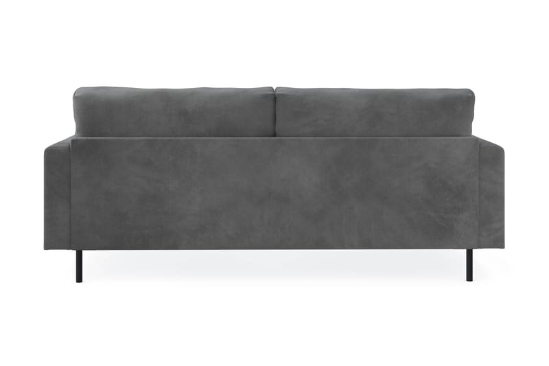 Menard Compact 3-seters Manchestersofa - Grå - Møbler - Sofaer - Sofa 3 seter