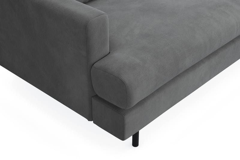 Menard Compact 3-seters Manchestersofa - Grå - Møbler - Sofaer - Sofa 3 seter