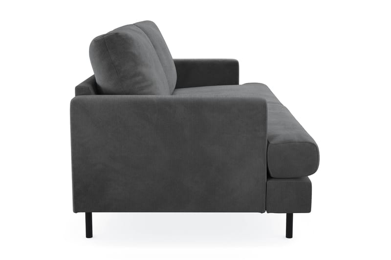 Menard Compact 3-seters Manchestersofa - Grå - Møbler - Sofaer - Sofa 3 seter