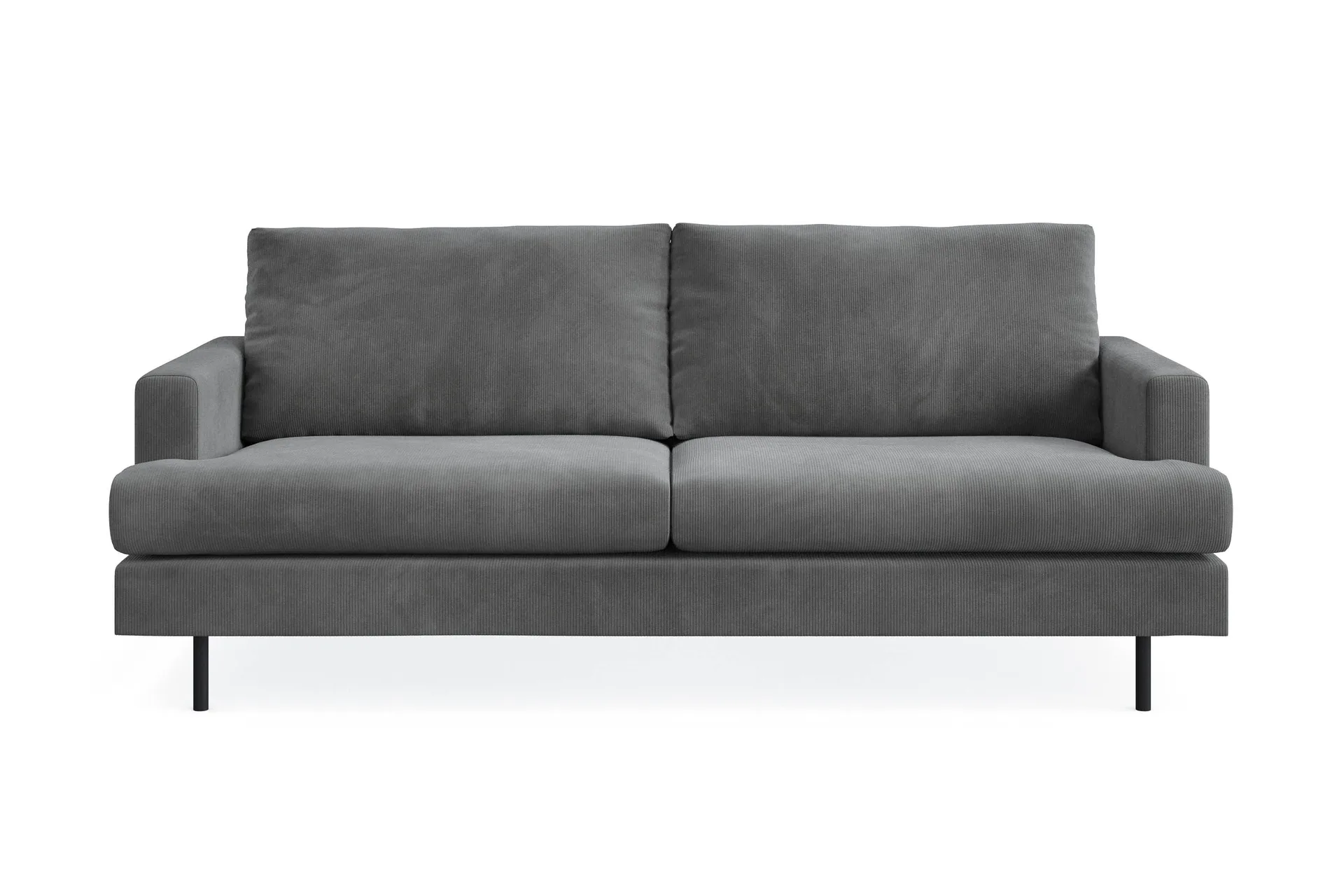 Menard Compact 3-seters Manchestersofa - Grå
