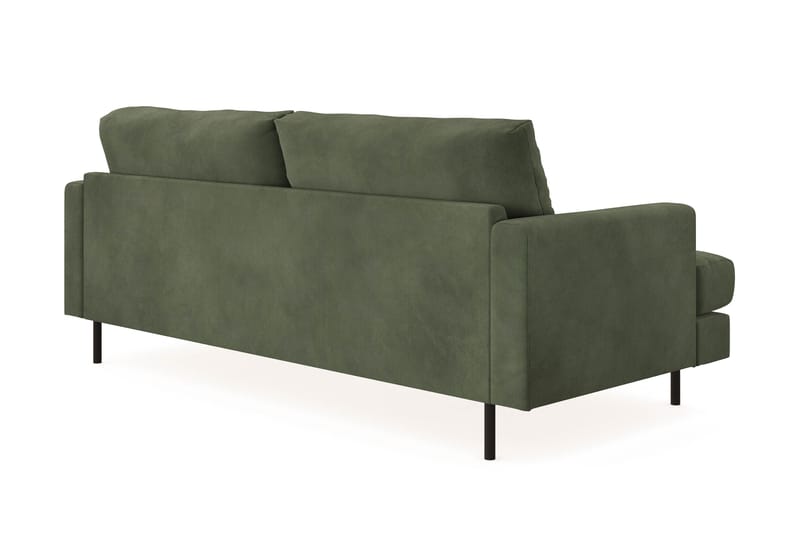 Menard Compact 3-seters Manchestersofa - Grønn - Møbler - Sofaer - Sofa 3 seter