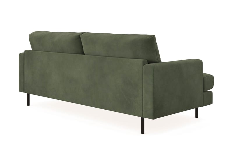 Menard Compact 3-seters Manchestersofa - Grønn - Møbler - Sofaer - Sofa 3 seter