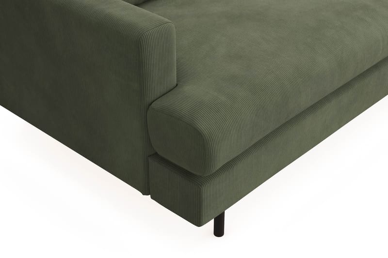Menard Compact 3-seters Manchestersofa - Grønn - Møbler - Sofaer - Sofa 3 seter