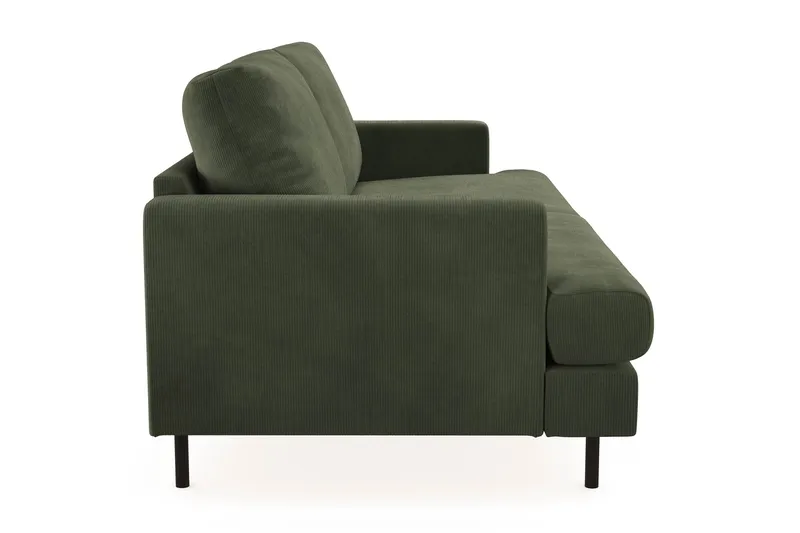 Menard Compact 3-seters Manchestersofa - Grønn - Møbler - Sofaer - Sofa 3 seter