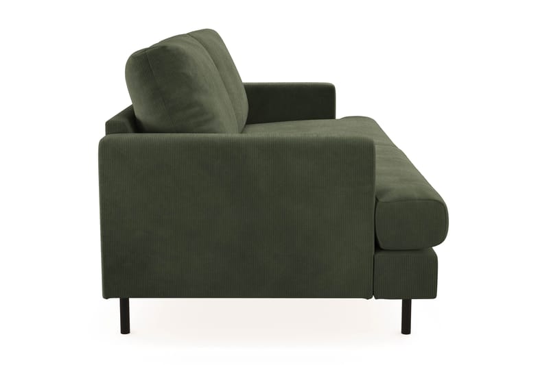 Menard Compact 3-seters Manchestersofa - Grønn - Møbler - Sofaer - Sofa 3 seter