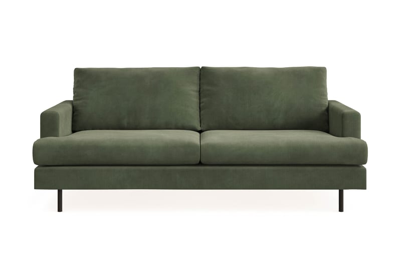 Menard Compact 3-seters Manchestersofa, Grønn