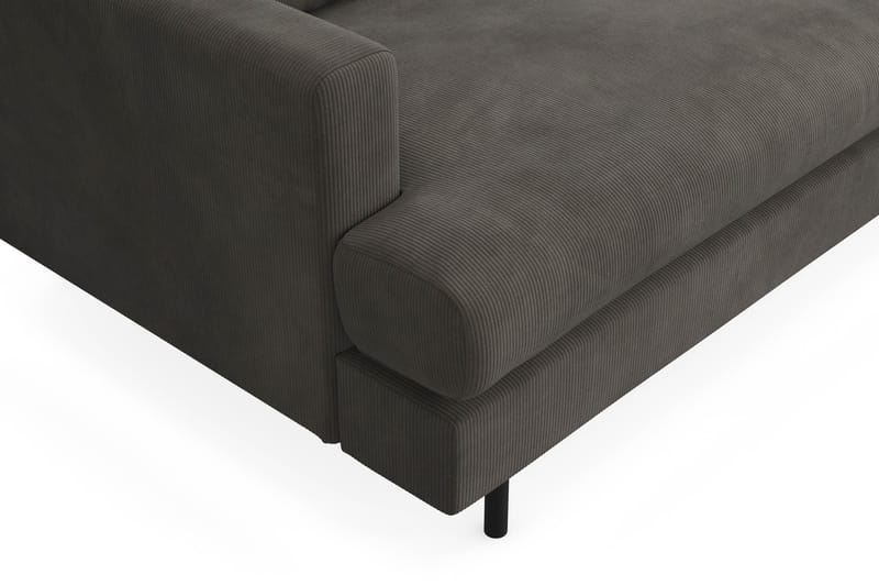 Menard Compact 3-seters Manchestersofa - Mørk grå - Møbler - Sofaer - Sofa 3 seter