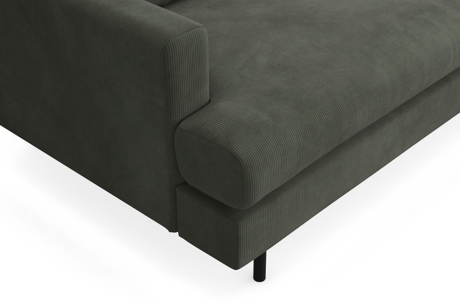 Menard Compact 3-seters Manchestersofa - Mørk grønn - Møbler - Sofaer - Sofa 3 seter
