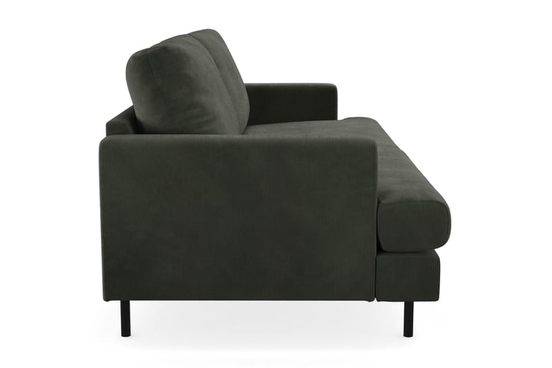 Menard Compact 3-seters Manchestersofa - Mørk grønn - Møbler - Sofaer - Sofa 3 seter