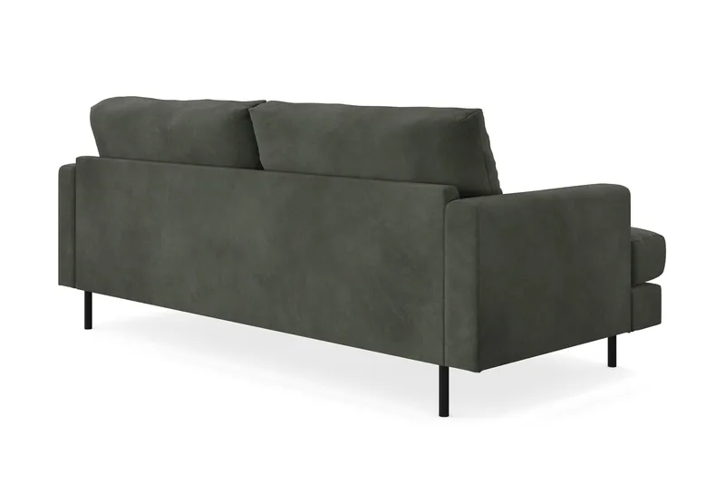 Menard Compact 3-seters Manchestersofa - Mørk grønn - Møbler - Sofaer - Sofa 3 seter