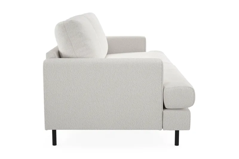 Menard Compact 3-seters Sofa i Bouclé - Hvit - Møbler - Sofaer - Sofa 3 seter