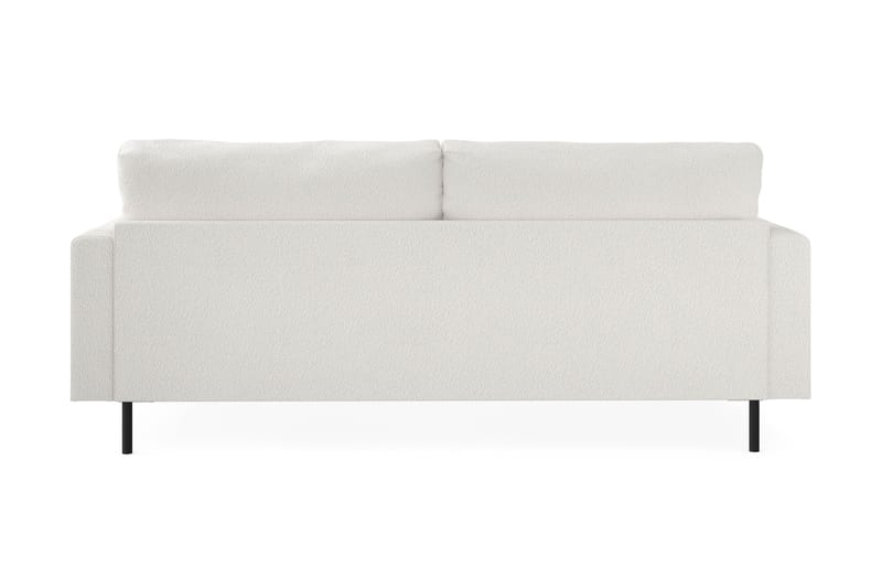 Menard Compact 3-seters Sofa i Bouclé - Hvit - Møbler - Sofaer - Sofa 3 seter