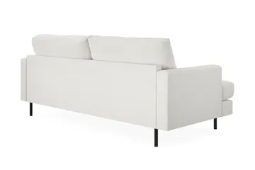 Menard Compact 3-seters Sofa i Bouclé - Hvit - Møbler - Sofaer - Sofa 3 seter
