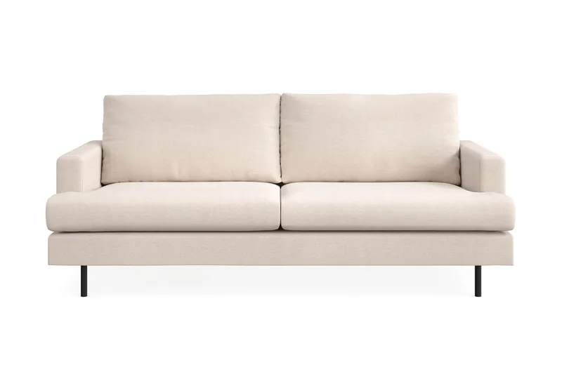 Menard Compact 3-seters Stoffsofa - Beige - Møbler - Sofaer - Sofa 3 seter