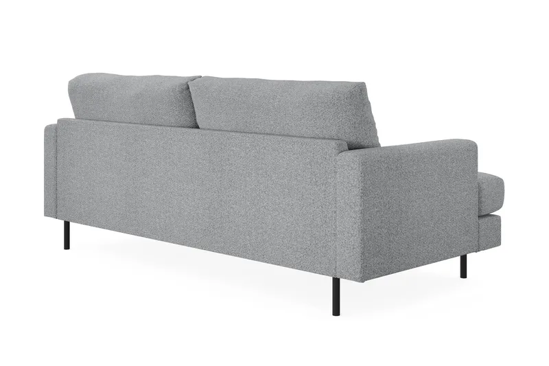 Menard Compact 3-seters Stoffsofa - Grå - Møbler - Sofaer - Sofa 3 seter