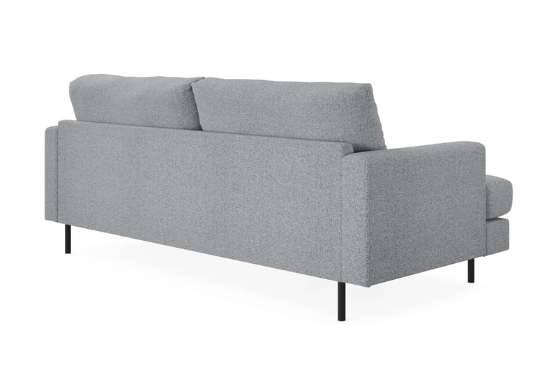 Menard Compact 3-seters Stoffsofa - Grå - Møbler - Sofaer - Sofa 3 seter