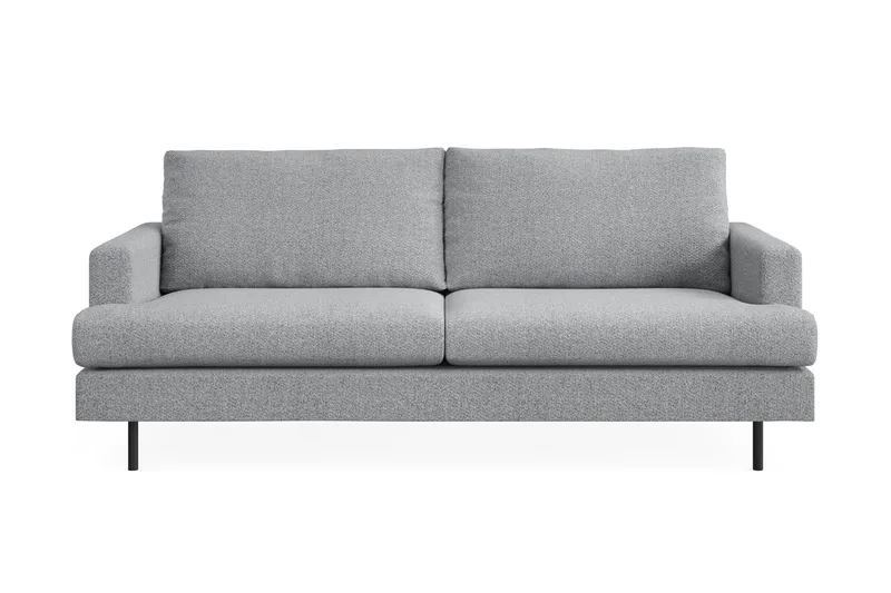 Menard Compact 3-seters Stoffsofa - Grå - Møbler - Sofaer - Sofa 3 seter