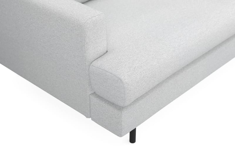 Menard Compact 3-seters Stoffsofa - Lys grå - Møbler - Sofaer - Sofa 3 seter