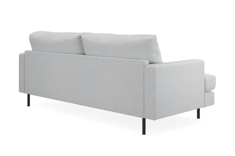 Menard Compact 3-seters Stoffsofa - Lys grå - Møbler - Sofaer - Sofa 3 seter