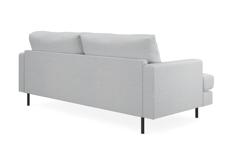 Menard Compact 3-seters Stoffsofa - Lys grå - Møbler - Sofaer - Sofa 3 seter