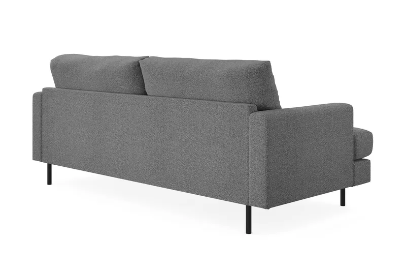 Menard Compact 3-seters Stoffsofa - Mørk grå - Møbler - Sofaer - Sofa 3 seter
