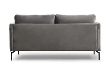 Mezonzo 2-seter Fløyelssofa 177 cm med Smale Armlener - Grå - Møbler - Sofaer - 2 seter sofa