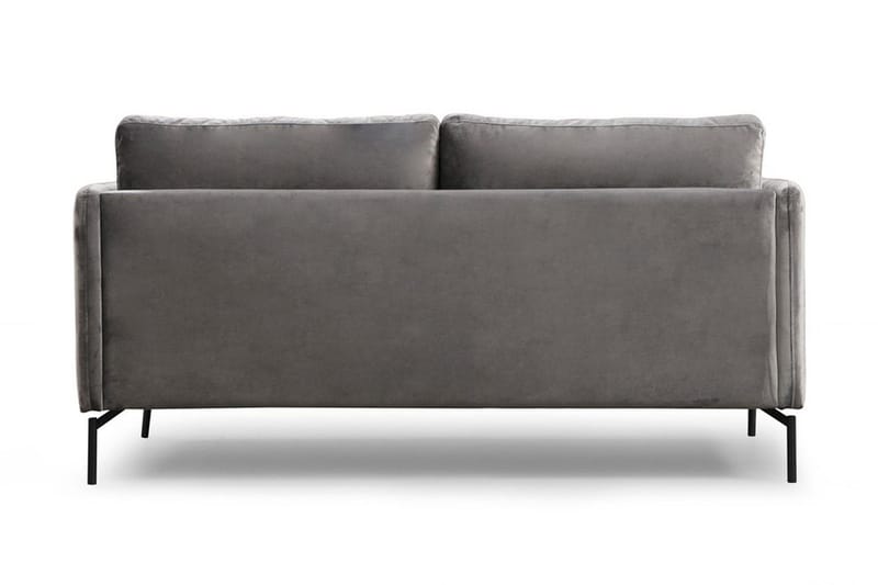 Mezonzo 2-seter Fløyelssofa 177 cm med Smale Armlener - Grå - Møbler - Sofaer - 2 seter sofa
